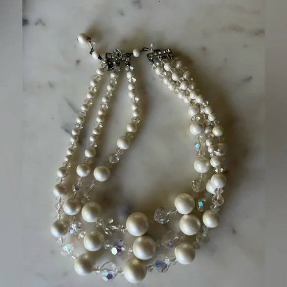 Vintage Costume Beaded Jewelry Necklaces Earrings Bracelet floral green orange - Picture 12 of 15